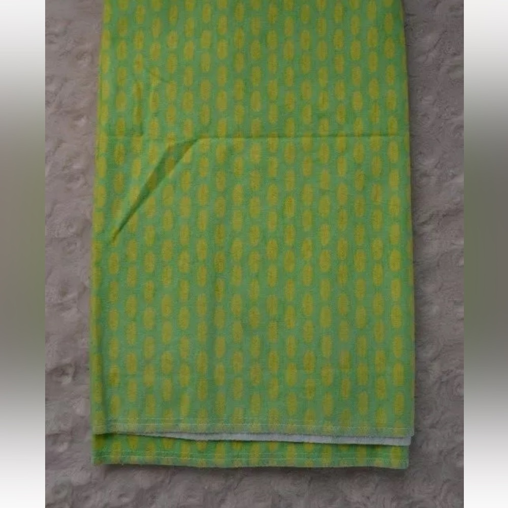 Garanimals Green Yellow Leaf Baby Blanket Receiving Flannel Security Leaves
